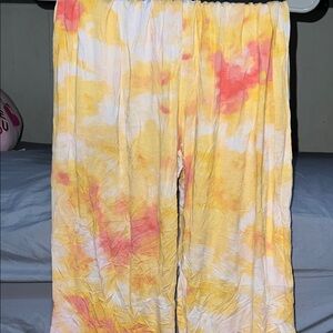 Old Navy Kids Tie-Dye Pants - Yellow and Pink